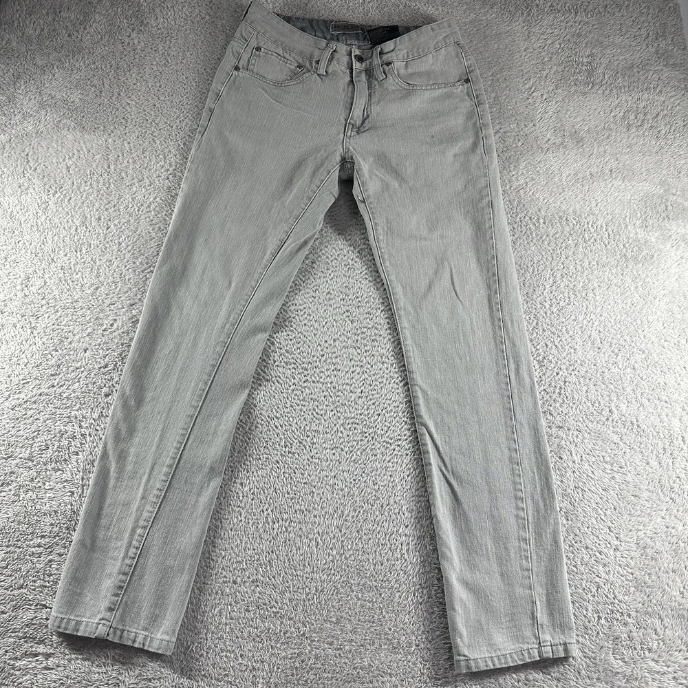 Rogue State Jeans Mens 32x30 (Fits 28x30) Light Gray Straight 100% Cotton‎